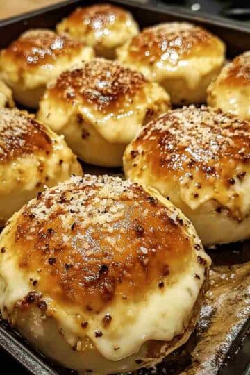 Garlic Parmesan Cheeseburger Bombs