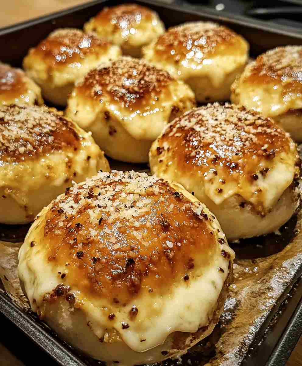 Garlic Parmesan Cheeseburger Bombs