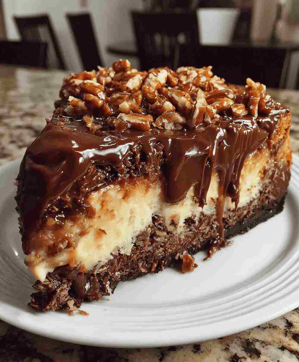 German Chocolate Cheesecake