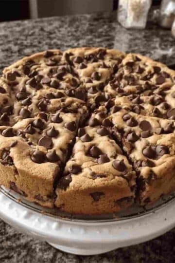 Giant Chocolate Chip Cookie Cake