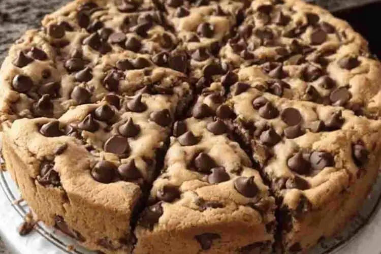 Giant Chocolate Chip Cookie Cake