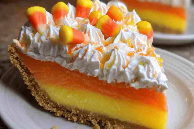 Layered Candy Corn Pie