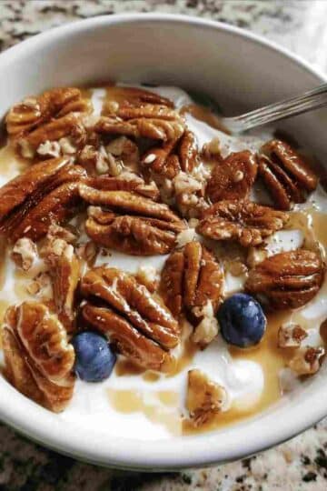 Maple Pecan Yogurt Bowl