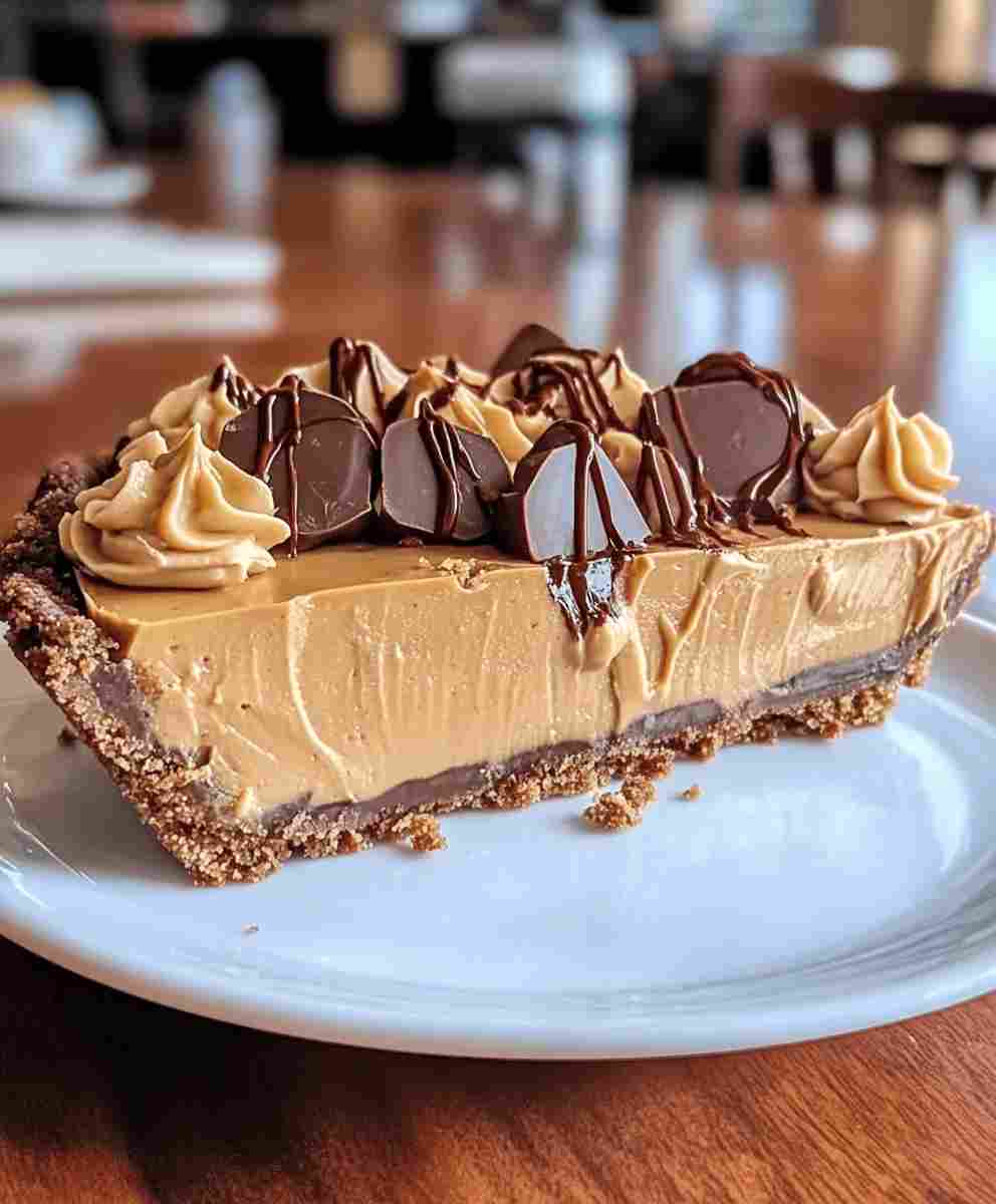 No-Bake Chocolate Peanut Butter Pie