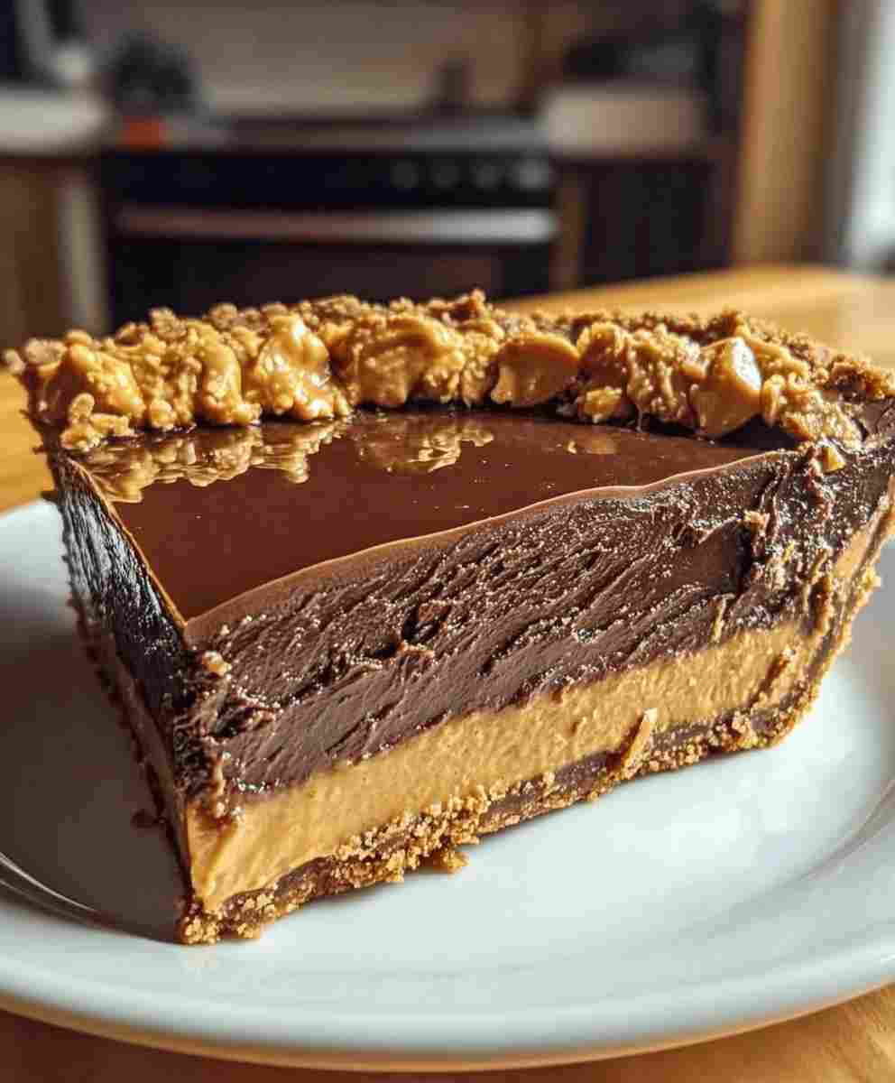 No-Bake Chocolate Peanut Butter Pie