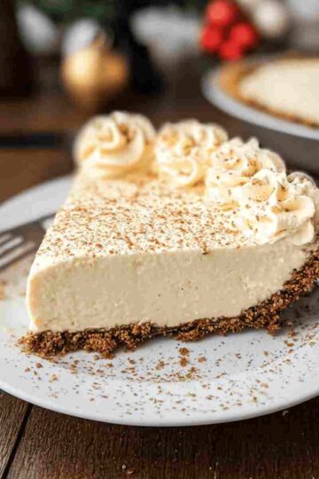 No Bake Eggnog Cream Pie