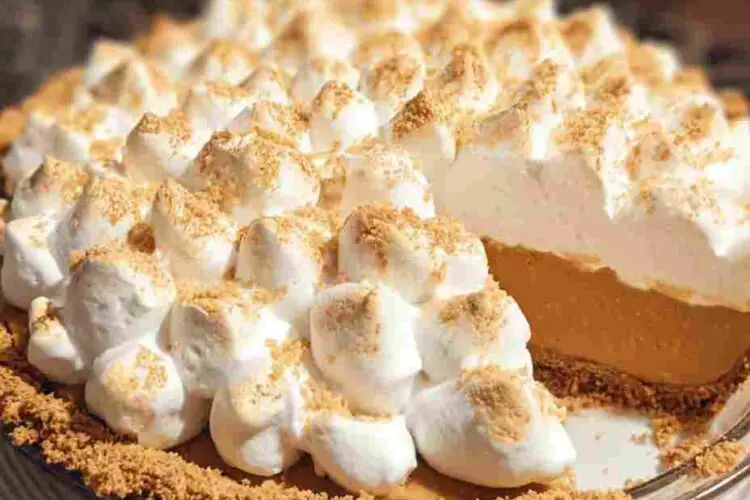 No Bake Marshmallow Pumpkin Pie