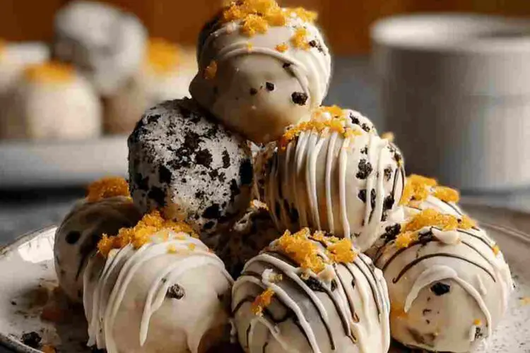 No Bake Pumpkin Oreo Balls