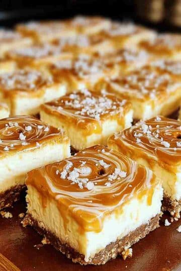 No Bake Salted Caramel Pretzel Cheesecake