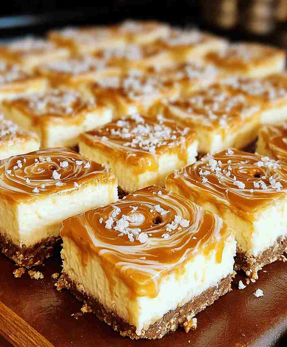 No Bake Salted Caramel Pretzel Cheesecake
