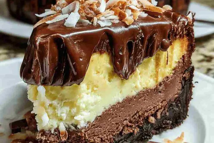 Outrageous Chocolate Coconut Cheesecake