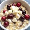 Overnight Oats with White Chocolate and Cranberries