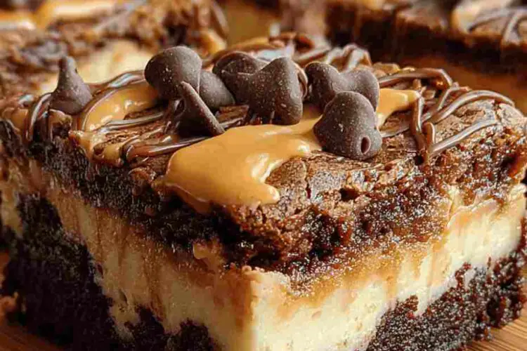 Peanut Butter Paradise Cheesecake Brownies