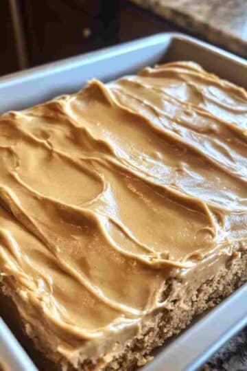 Peanut Butter Sheet Cake with Peanut Butter Frosting