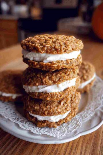 Pumpkin Oatmeal Cream Pies