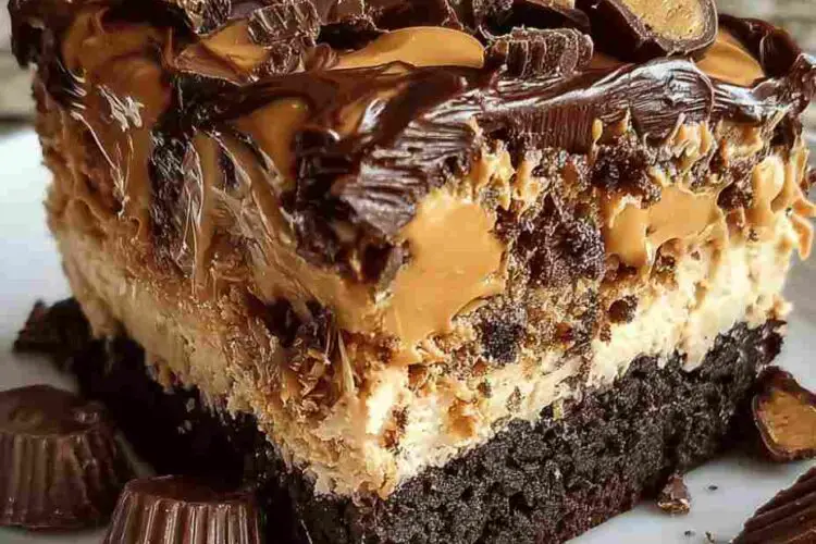 Reese’s Peanut Butter Earthquake Cake