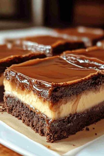 Salted Caramel Brownie Cheesecake Bars