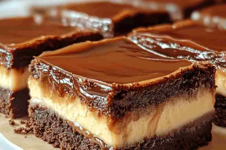 Salted Caramel Brownie Cheesecake Bars
