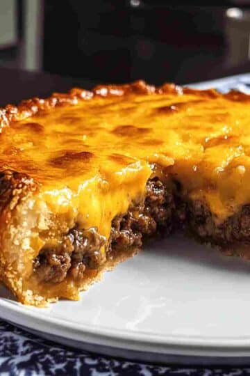 Southern Style Cheeseburger Pie