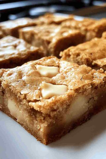 White Chocolate Blondie Brownies