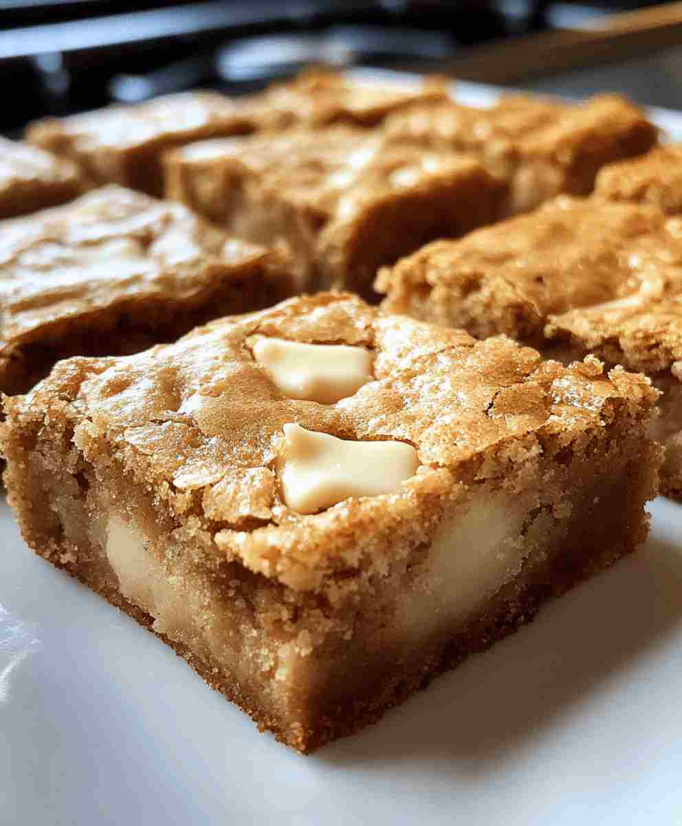 White Chocolate Blondie Brownies