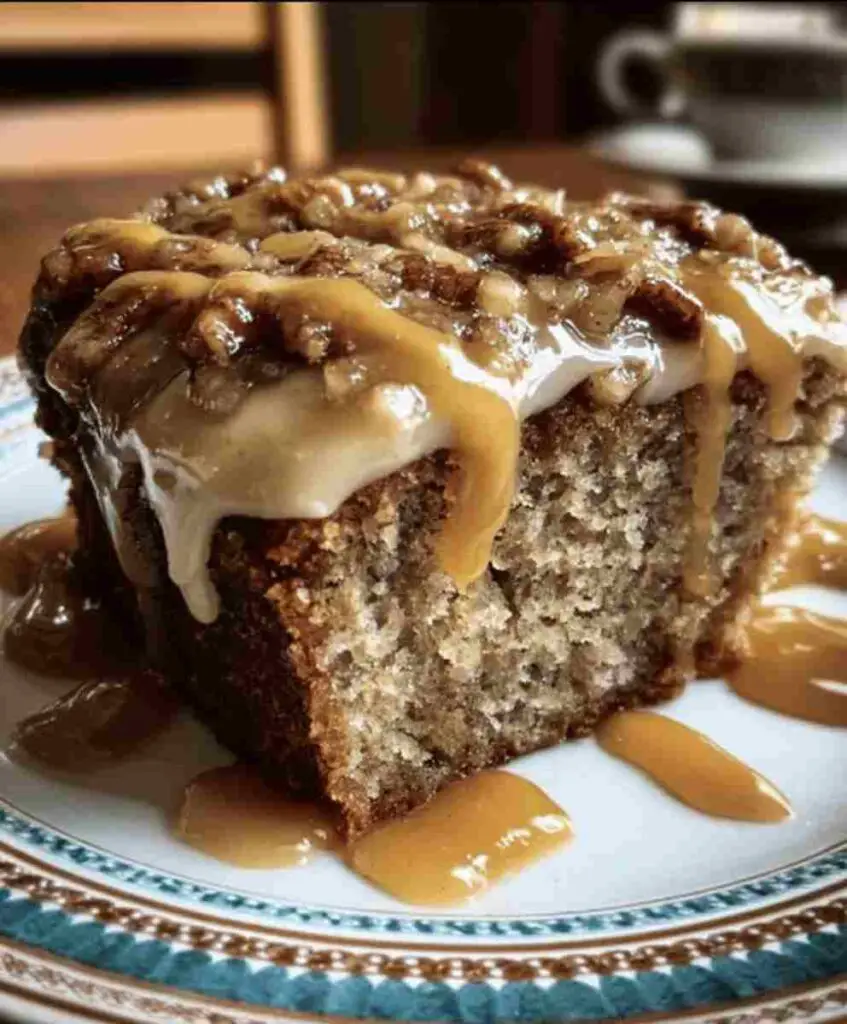 Apple Spice Cake with Brown Sugar Icing