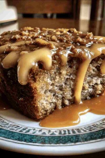 Apple Spice Cake with Brown Sugar Icing