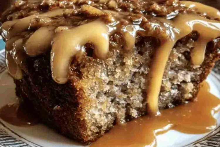 Apple Spice Cake with Brown Sugar Icing