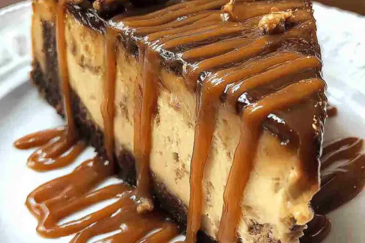 Caramel Pecan Chocolate Cheesecake