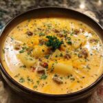 Cheesy Beef and Potato Soup