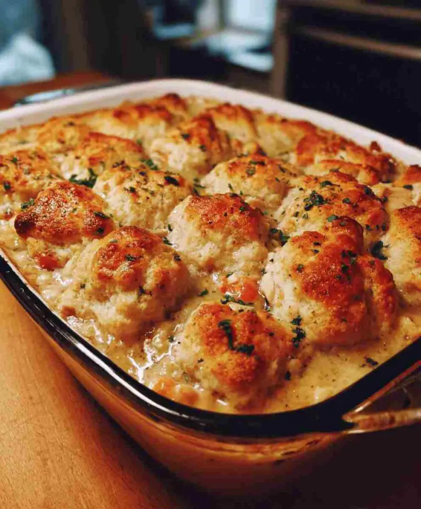 Chicken Cobbler Casserole