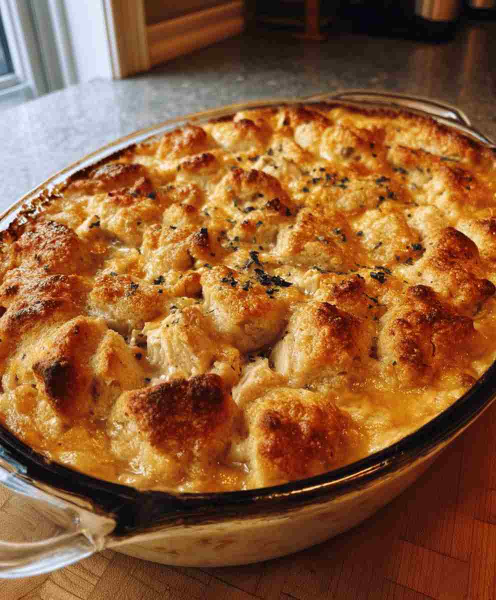 Chicken Cobbler Casserole