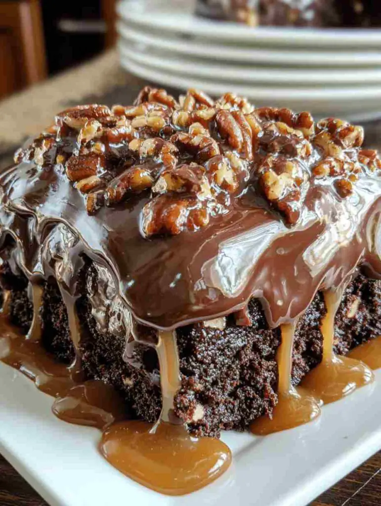 Chocolate Turtle Cake