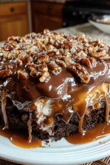 Chocolate Turtle Cake