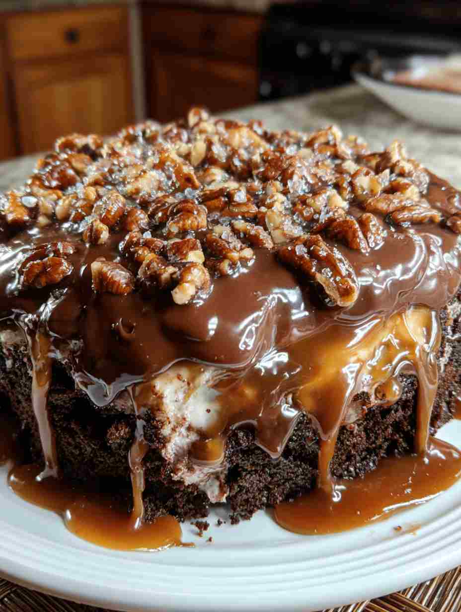 Chocolate Turtle Cake