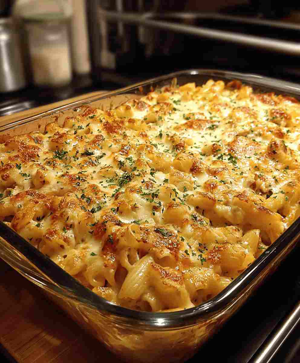 Crack Chicken Pasta Bake Cheesy