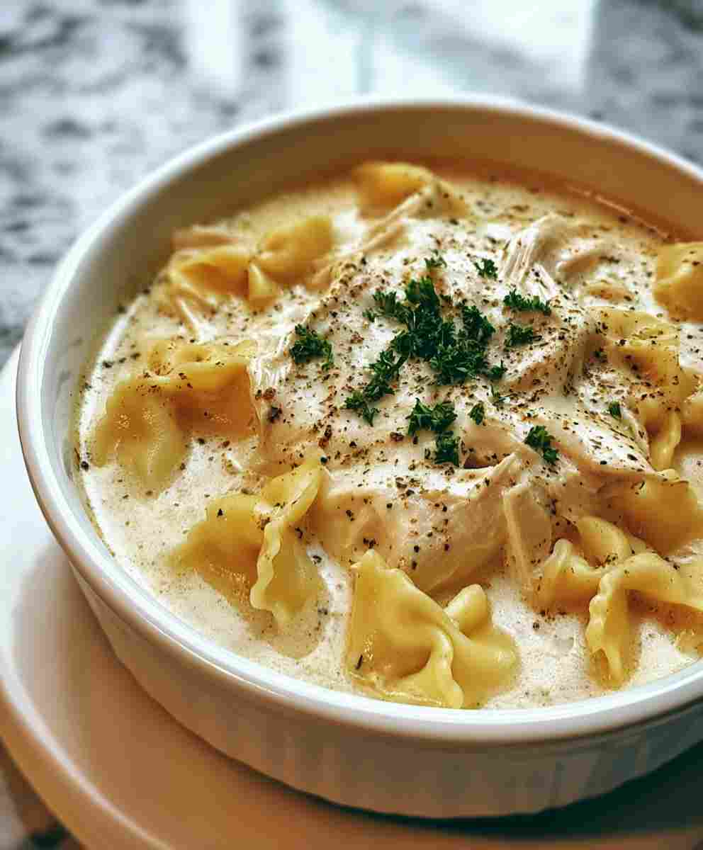 Creamy Alfredo Lasagna Soup