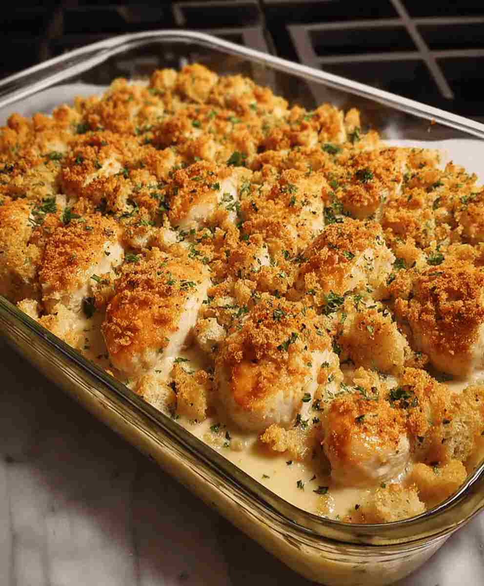 Creamy Chicken Stuffing Bake