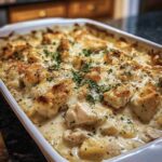Creamy Swiss Chicken Casserole