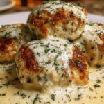 Easy Chicken Pillows with Creamy Parmesan Sauce