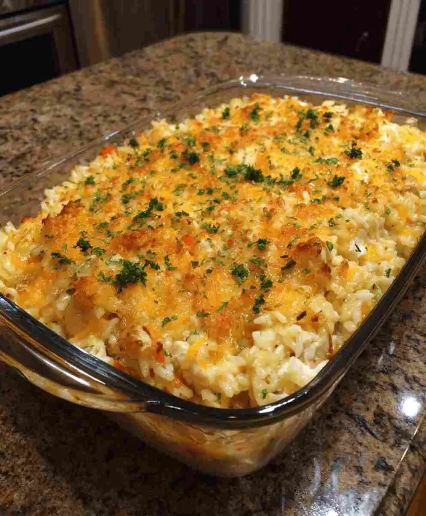 Easy Chicken Rice Casserole