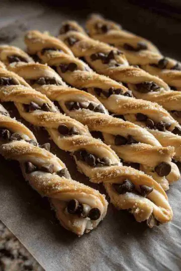 Easy Chocolate Chip Cookie Dough Twists