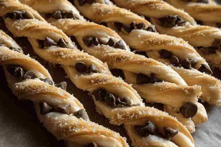 Easy Chocolate Chip Cookie Dough Twists