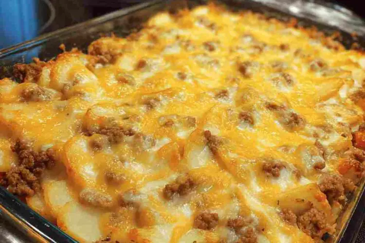 Easy Hamburger Potato Casserole