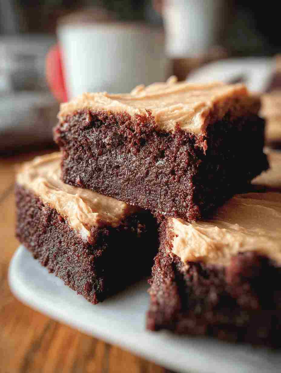 Frosted Coffee Brownies