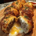 Garlic Parmesan Cheeseburger Bombs