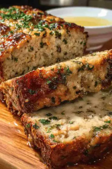 Garlic Parmesan Chicken Meatloaf