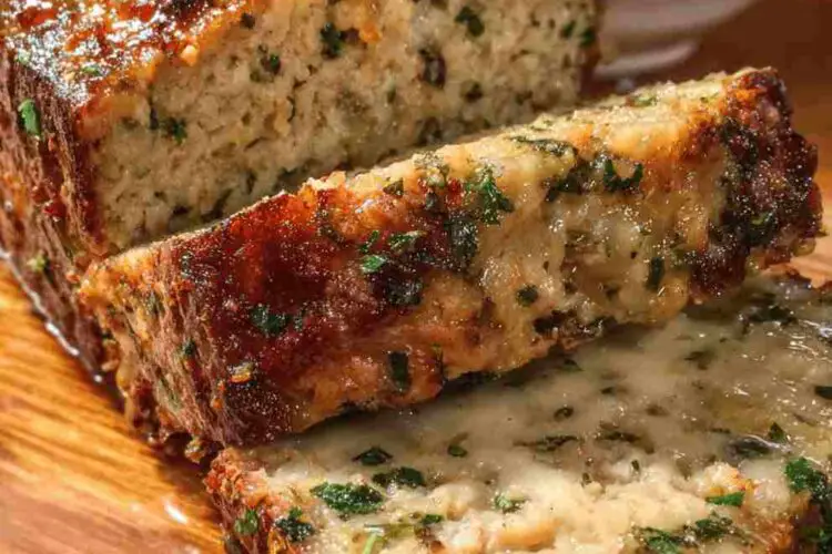 Garlic Parmesan Chicken Meatloaf
