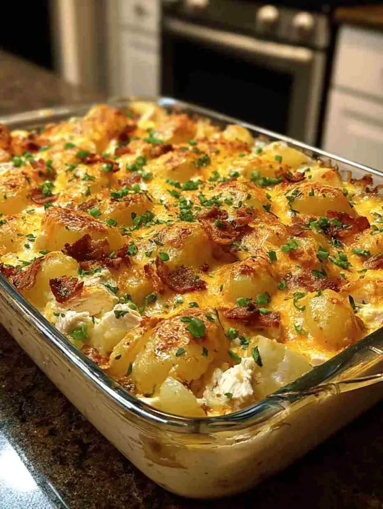Loaded Chicken Potato Casserole