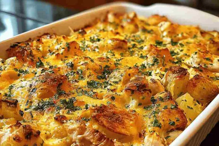 Loaded Chicken Potato Casserole